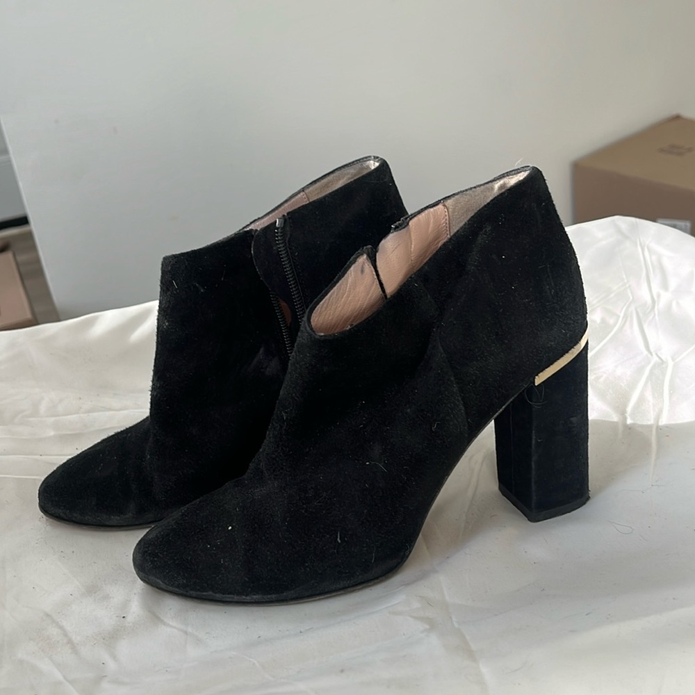 Kate spade black booties